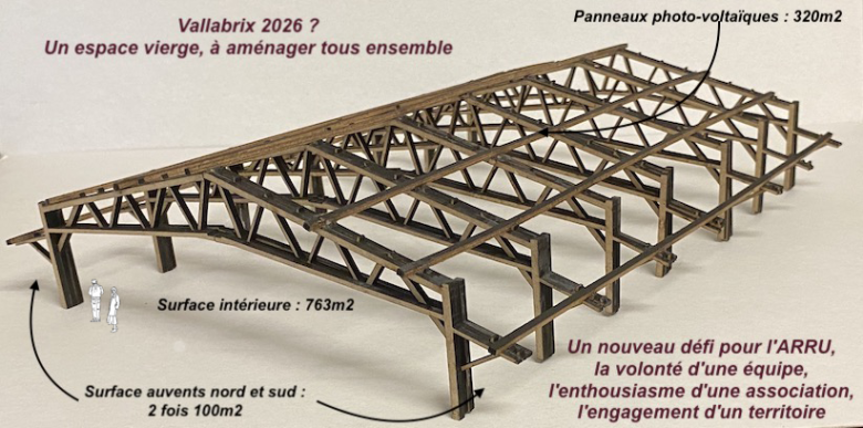 Maquette charpente Vallabrix